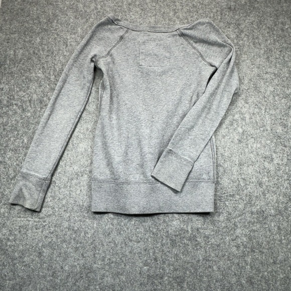 Hollister Sweater Women's XS Gray Knit Crewneck Pullover Preppy Coastal - Picture 2 of 7